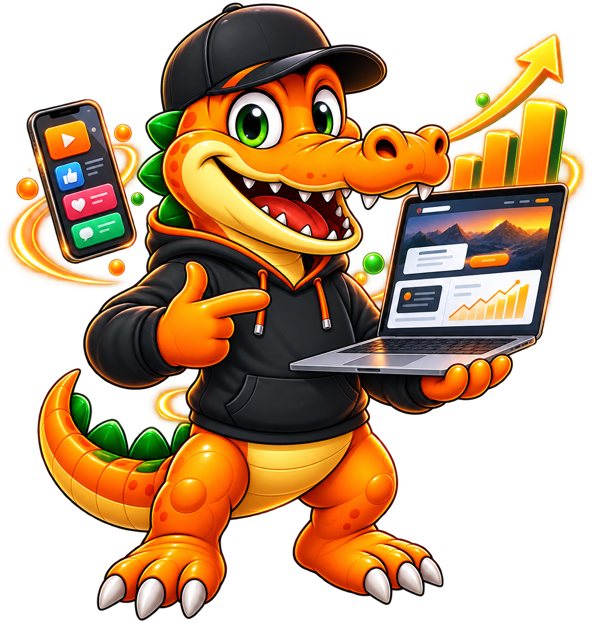 Business Growth package mascot visual