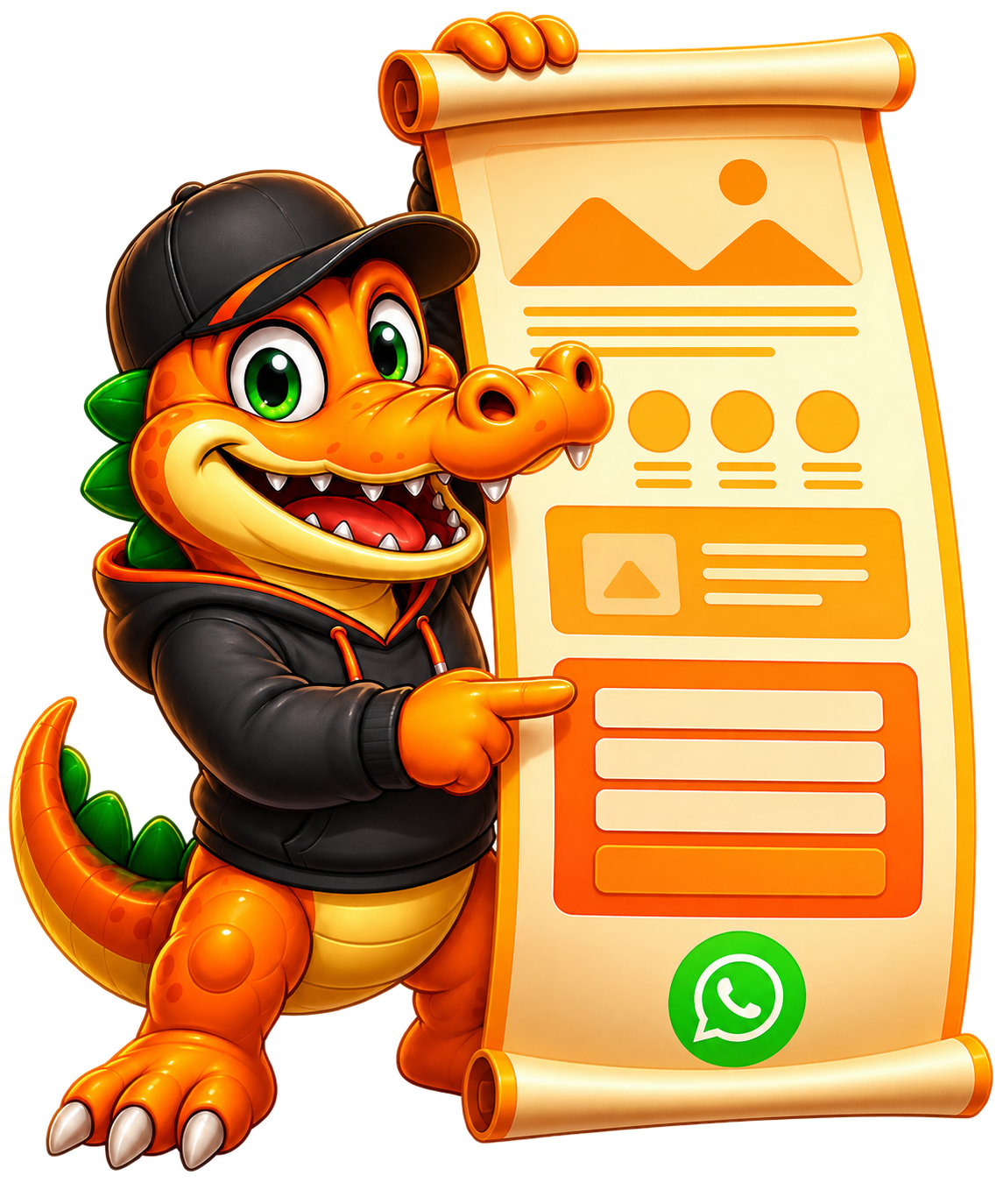 One Page Website package mascot visual