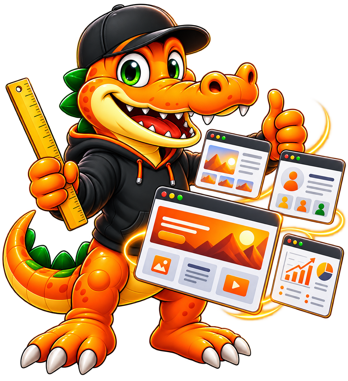 Static Business Website package mascot visual