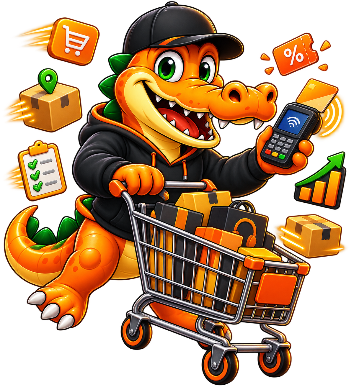 WooCommerce eCommerce Store package mascot visual